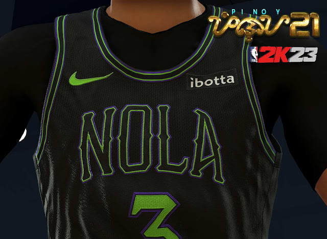 NBA 2K24 New Orleans Pelicans 23-24 City Edition Jersey