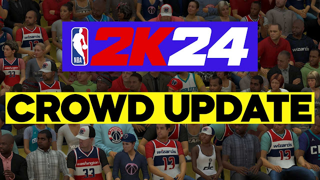 NBA 2K24 Updated Crowds (New Shirts, Jerseys & Players)