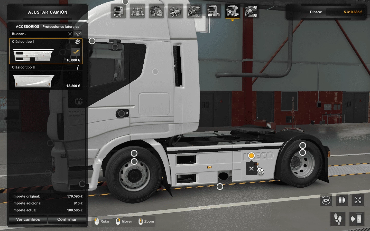 Iveco Hiway No Side Skirt + Exhausts Without Them MP-SP TruckersMP 1.49.x