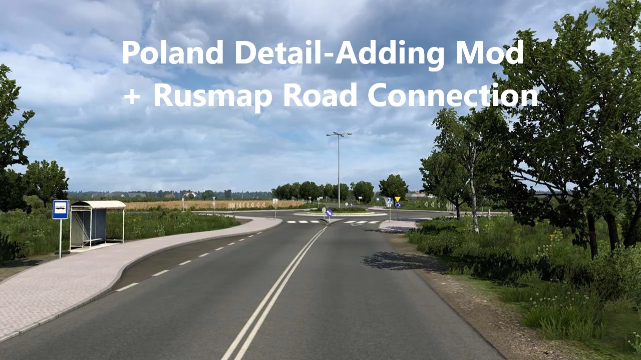 Poland Detail Adding Mod + RusMap 2.49 Road Connection 1.49