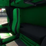 Scania R 2009 Black & Green Interior v1.0