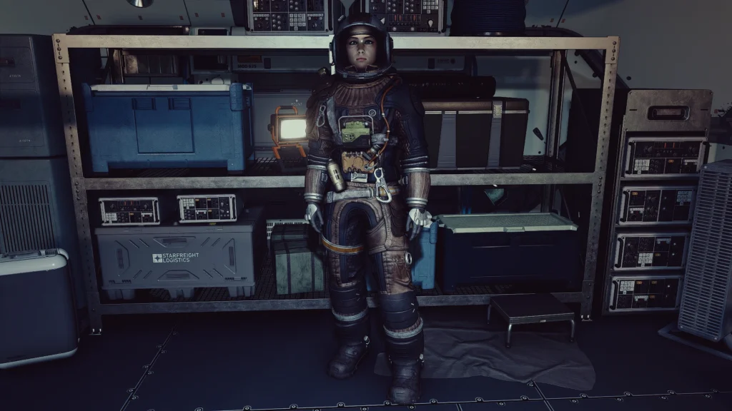 Female Tracker's Alliance Spacesuit Refit