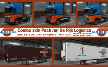 Combo skin Pack Jan De Rijk Logistics v1.1