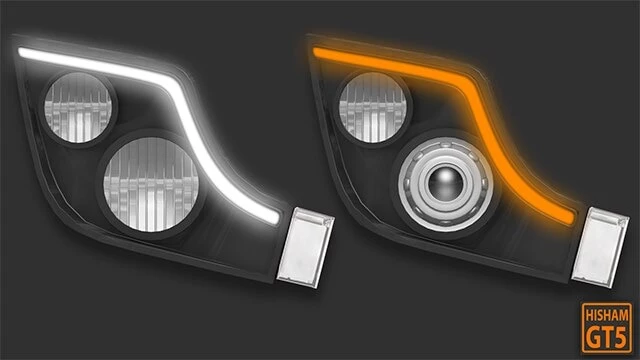 Mercedes Actros 2014 Tuning Headlights v1.0