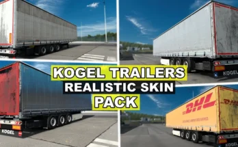 Realistic Skin Pack for Kogel Trailers Cargo/Mega v1.0