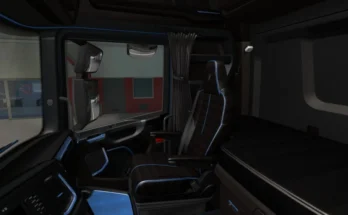 Scania S Black and Blue Interior v1.0