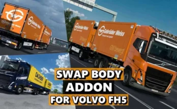 Swap Body Addon For Volvo FH5 v1.12 1.49