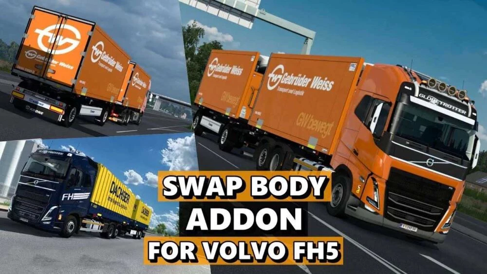 Swap Body Addon For Volvo FH5 v1.12 1.49