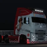 Volvo FH12/16 (Pendragon) Kasumi Nurse Outfit Skin v1.0