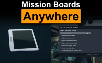 Mission Boards Anywhere - Also Bounty Clearance V0.1.4