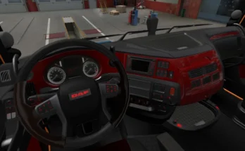 DAF XF Euro 6 Red Interior v1.0