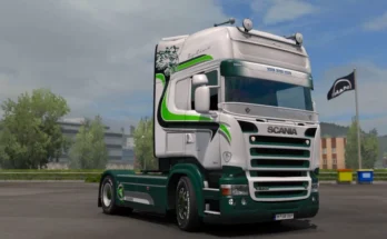 Green White Scania RJL Skin v1.0