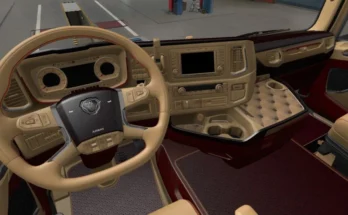 Scania 2016 S & R Bordo Beige Interior v1.0