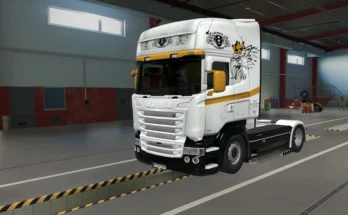 Scania RJL White Skin v1.0