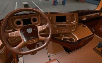 Scania S & R Full Brown Leather Interior v1.0