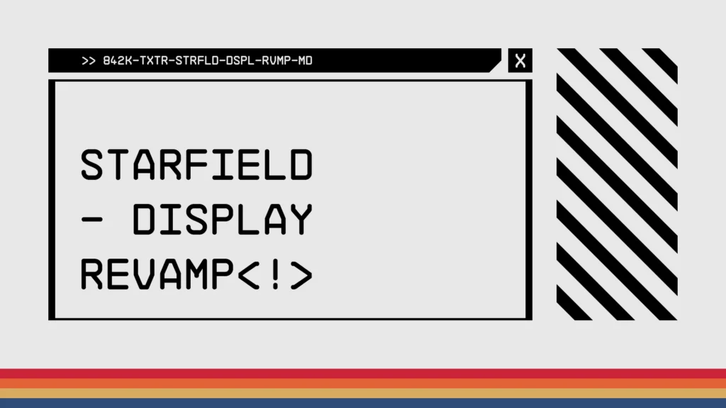 Starfield Display Revamp V1.5.1