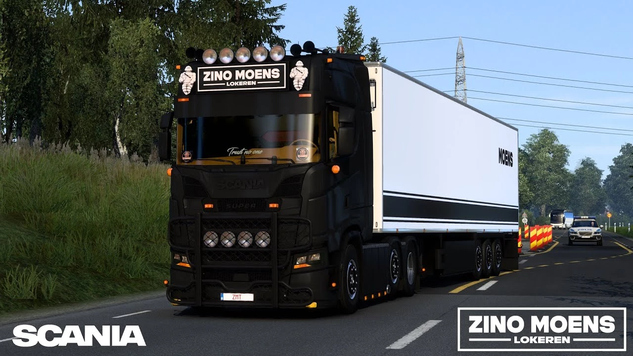 Scania S650 + trailer Zino Moens 1.49