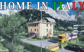 House in Italy with garage, parking, service and fuel v1.0