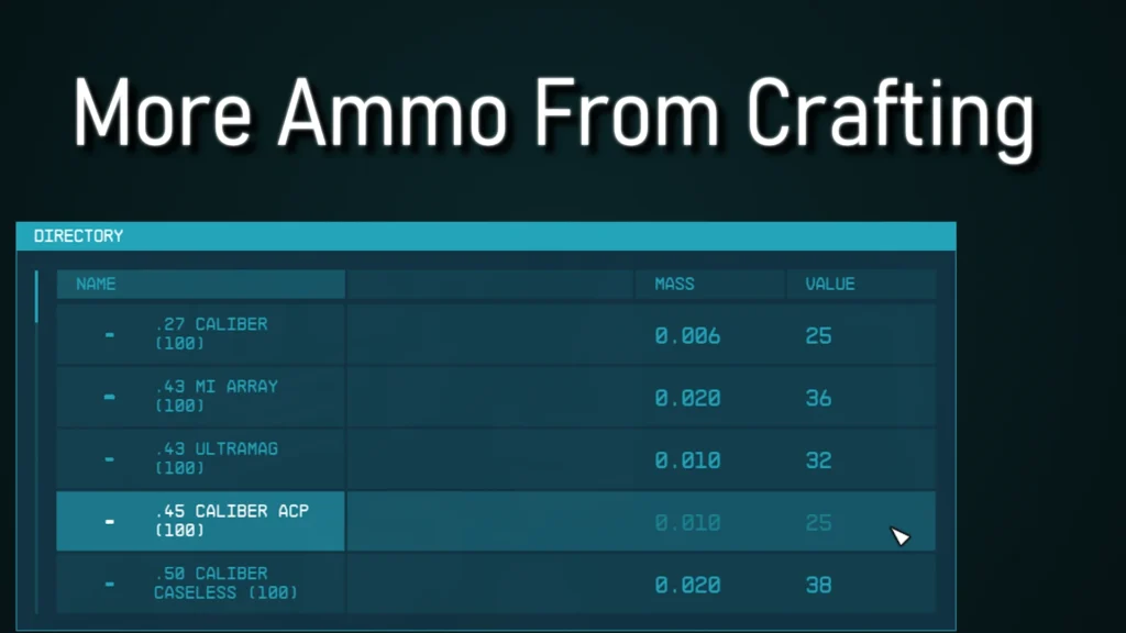 More Ammo from Crafting and Craftable Primers
