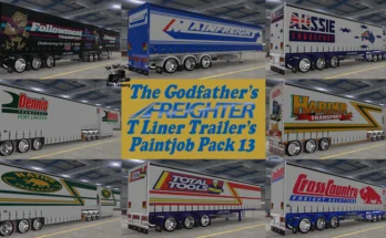 THE GODFATHER'S FREIGHTER T LINER TRAILERS PAINTJOB PACK 13