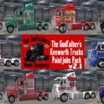 THE GODFATHER'S KENWORTH TRUCKS PAINTJOB PACK V2.1