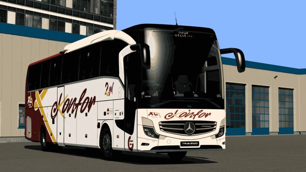 Mercedes Benz Travego 16 SHD Euro 6 Konfor Turizm Kurumsal Skin 1.50