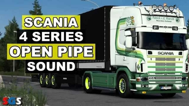 Scania R4 (RJL) Open Pipe Sound v1.50