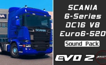 Scania 6-Series 520 DC16 V8 Sound Pack v1.0 1.50