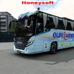 Scania Touring Euro line professional bus skin with bus mods 1.50.x