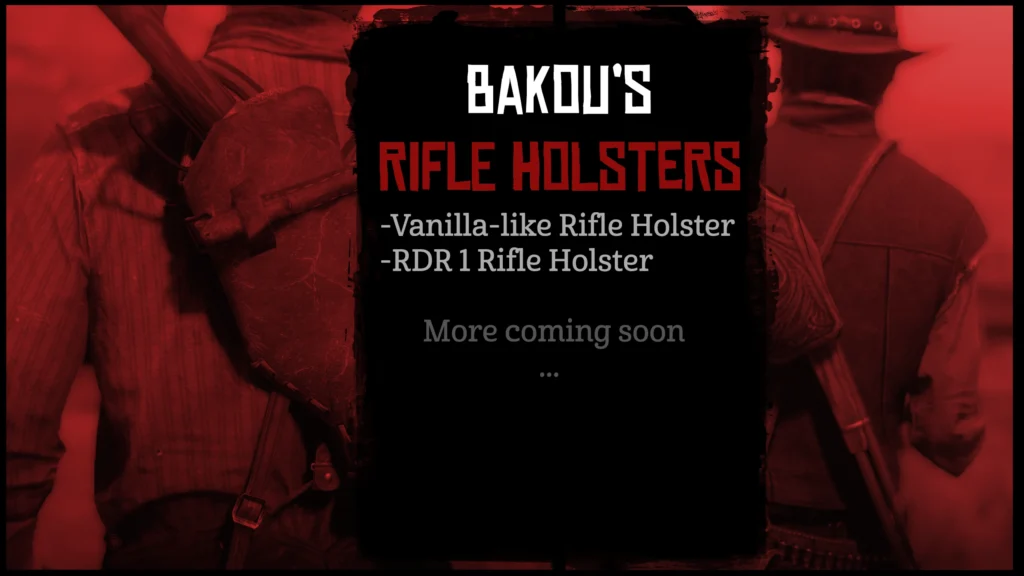 Bakou's Rifle Holsters