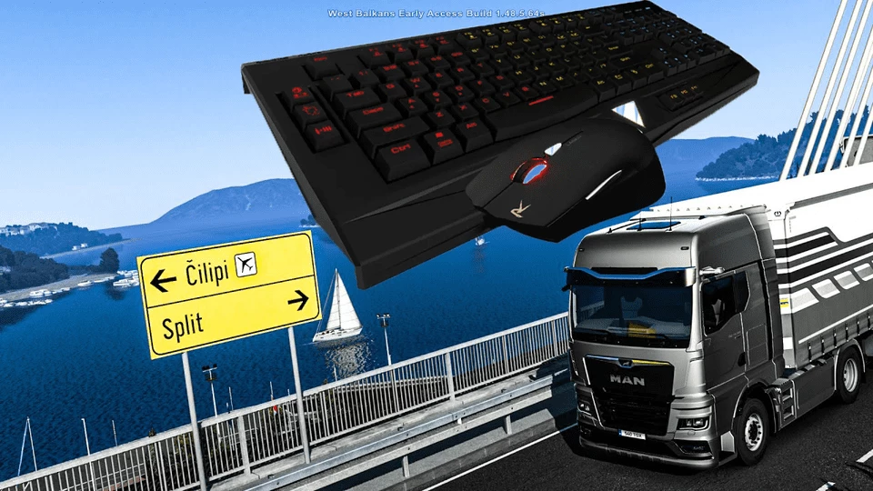 ETS2 better improved controls for KBM players v1.0