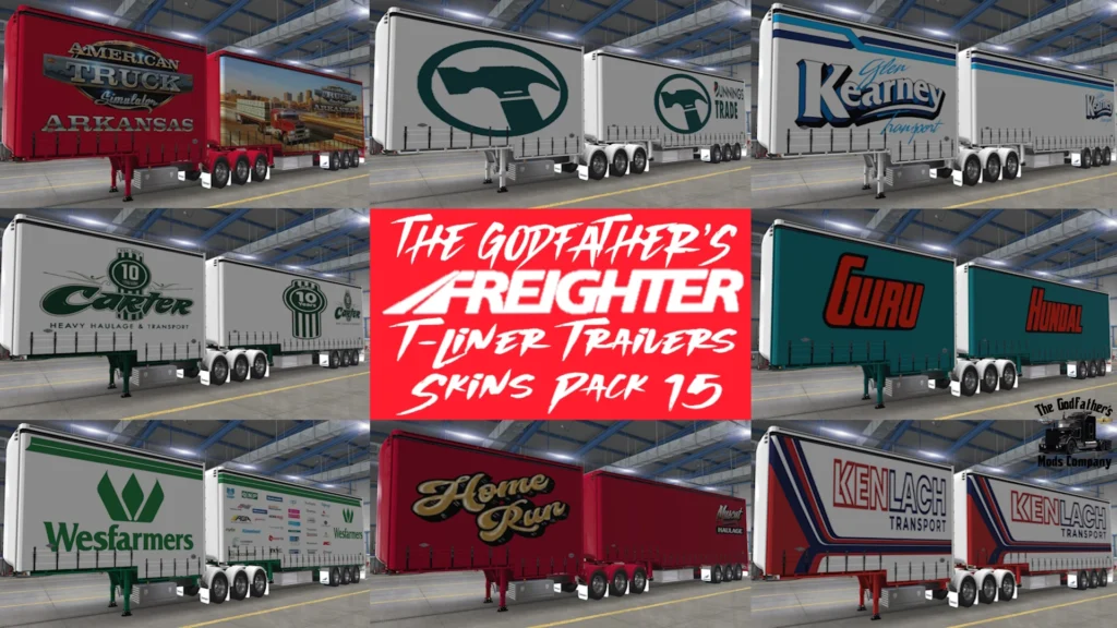 The Godfather's Freighter T Liner Trailer Skins Pack 15 V1.0