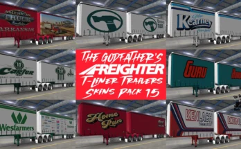 The Godfather's Freighter T Liner Trailer Skins Pack 15 V1.0