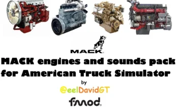 Mack engines and sounds pack v1.3 (ATS 1.50 – 1.51)