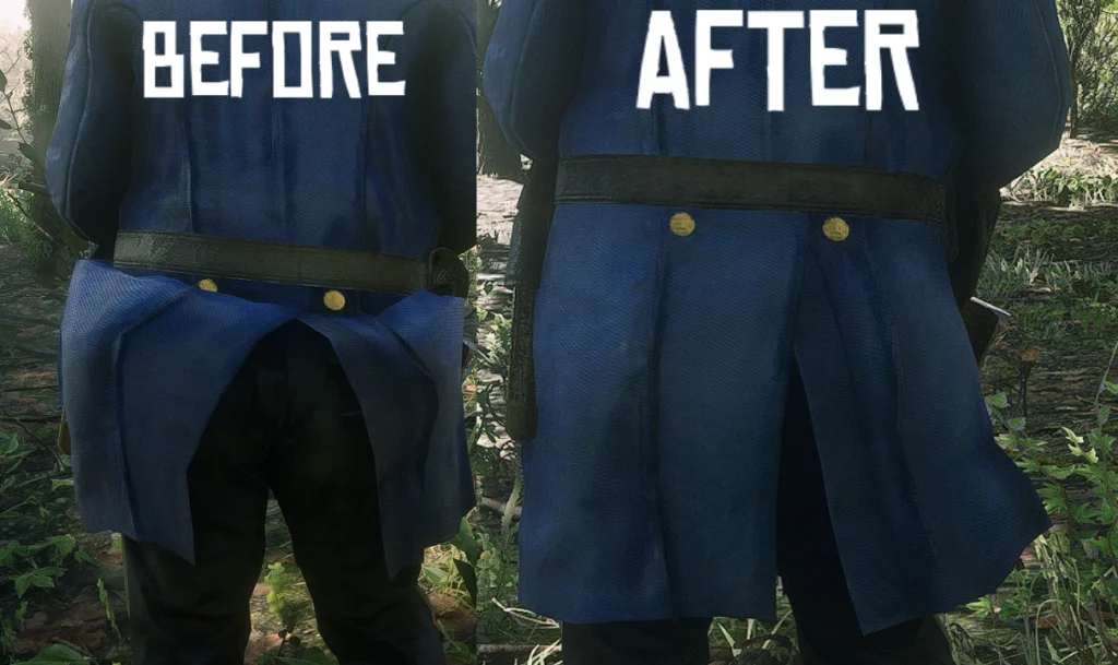 Saint Denis Police Uniform and John's Coat Physics Fix