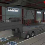 Multi AXLE FLATBED TRAILER 10 AXLES v2.1 ETS2 1.51