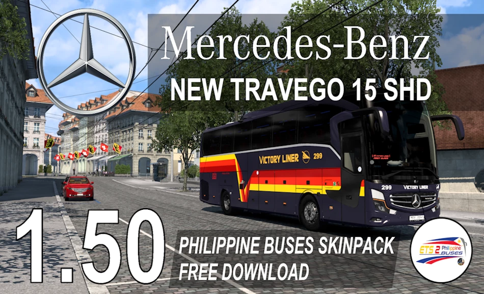 PHILIPPINE BUSES SKINPACK FOR Mercedes-Benz Travego 15 SHD v1.1