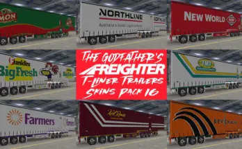 The Godfather's Freighter T-Liner Trailer Skins Pack 16 v1.0