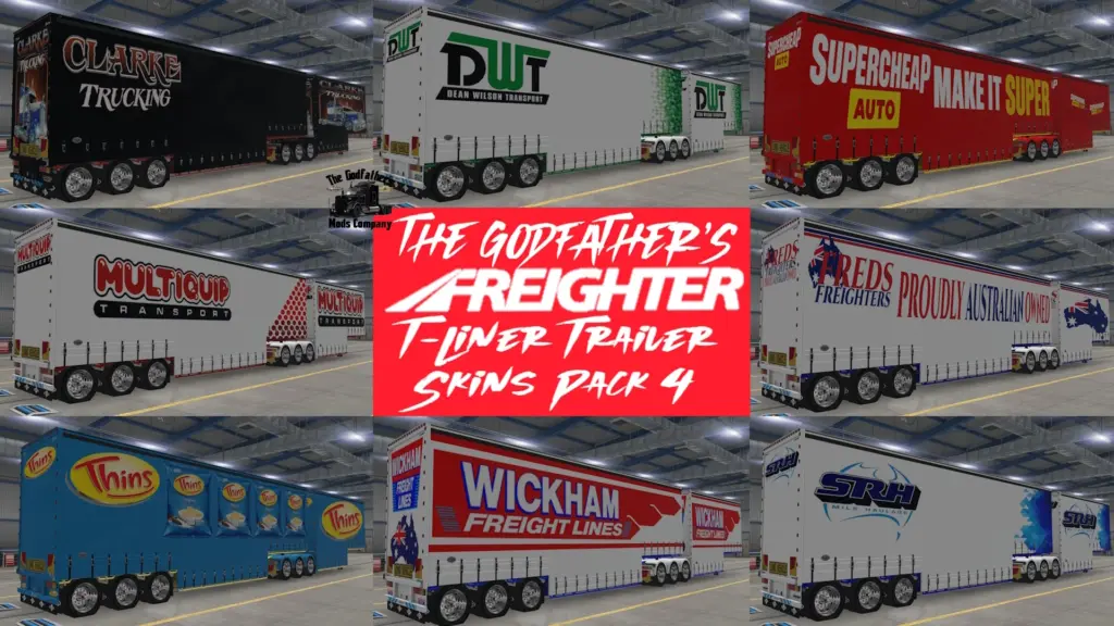 The Godfather's Freighter T-Liner Trailer Skins Pack 4 V1.1