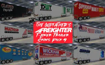 The Godfather's Freighter T-Liner Trailer Skins Pack 4 V1.1