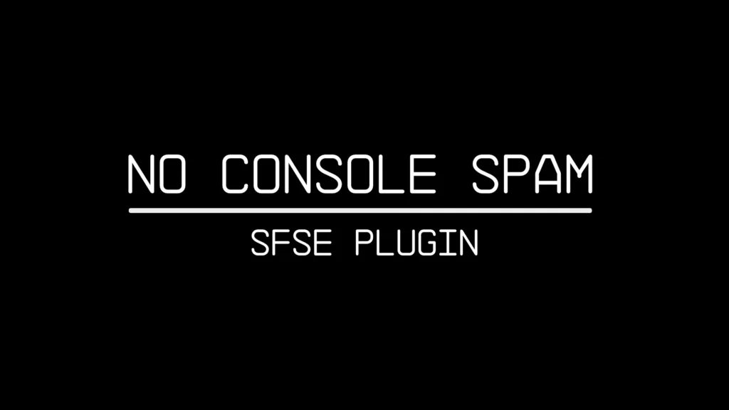 No Console Spam V0.1