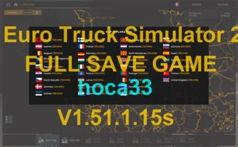 ETS2 Save Game v1.51.1.15s