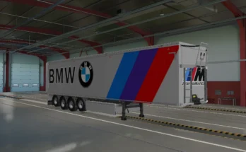 ETS2 BMW Trailer Skin and Mudflaps v1.0