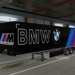 ETS2 BMW Trailer Skin and Mudflaps v1.0