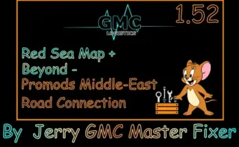 Red Sea Map + Beyond - ProMods Middle-East Road Connection v1.0 1.52