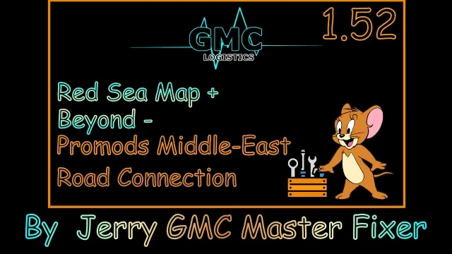 Red Sea Map + Beyond - ProMods Middle-East Road Connection v1.0 1.52