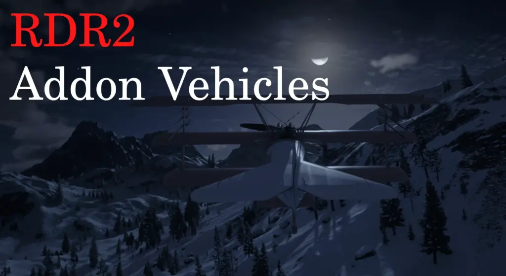 RDR2 Addon Vehicles V1.0