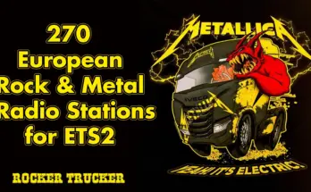 270 Rock & Metal Radio Stations for ETS2 v1.0