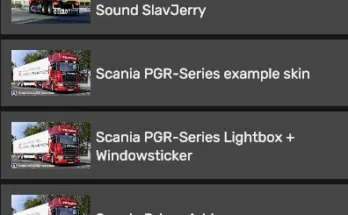 [Add-On] SlavJerry Scania L6 SP Sound To Scania PGR by JUseeTV v1.0