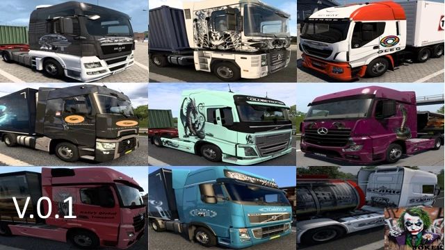 AI Truck Traffic Paintwork (by Joker) v0.1